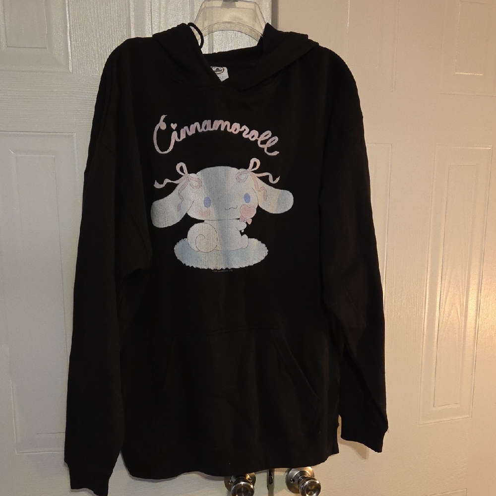 Cinnamoroll dELiA*s Black Pullover Hoodie with Logo Tag